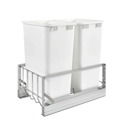 Aluminum Pullout Waste Container w/ Soft-Close
