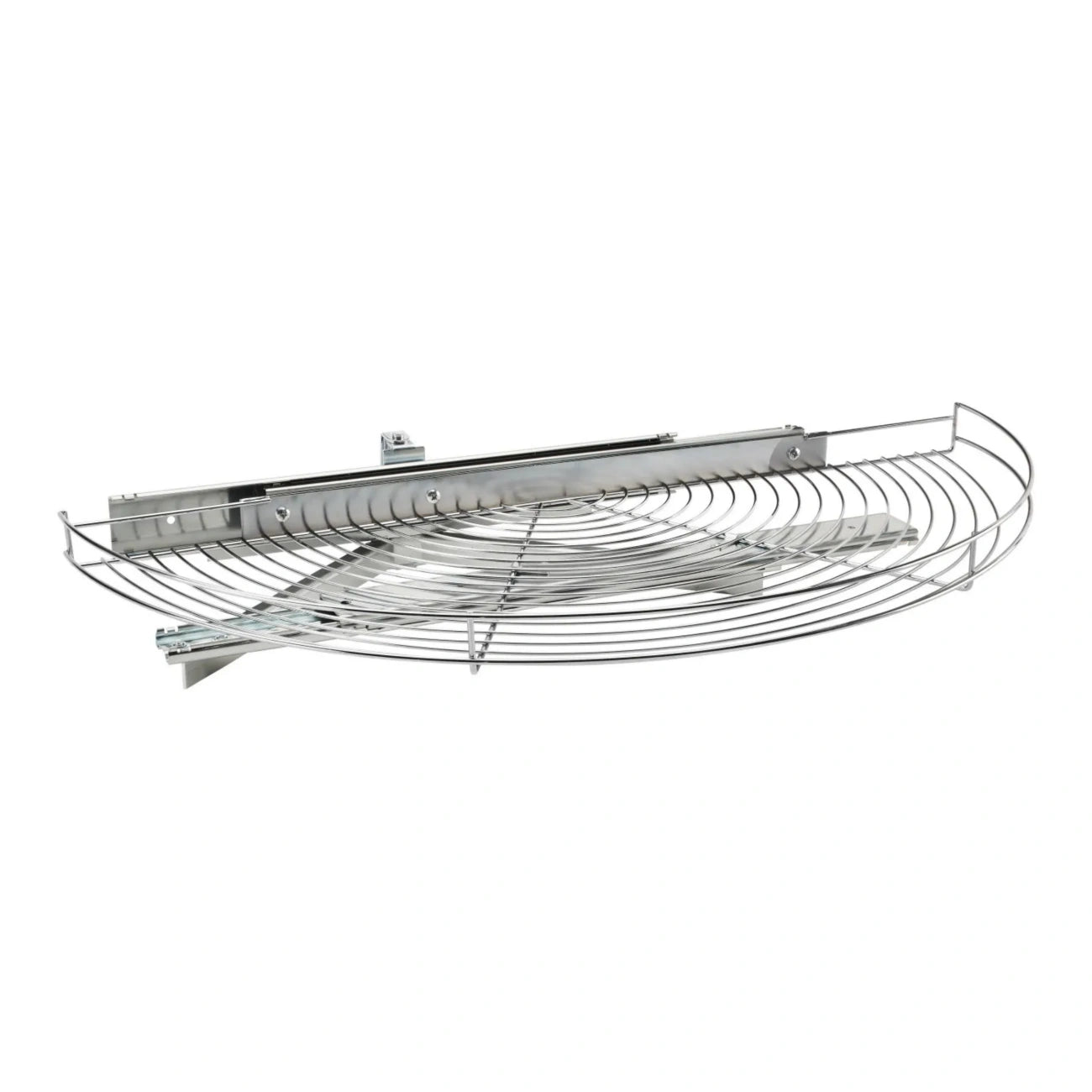 Half-Moon, Chrome Wire Organizer for Blind Corner Cabinets