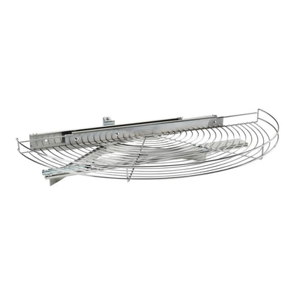 Half-Moon, Chrome Wire Organizer for Blind Corner Cabinets