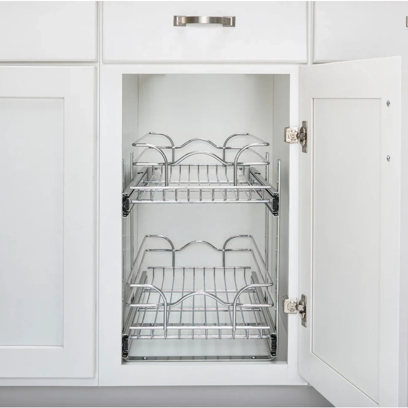 Chrome Wire Pullout Shelves