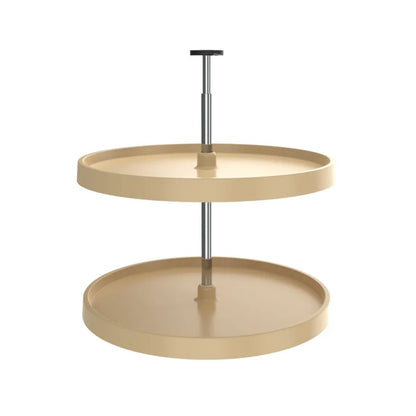 Lazy Susan – Value Line, Full Circle, Polymer, 2-Shelf Organizer with Telescoping Post for Base & Lower Cabinets