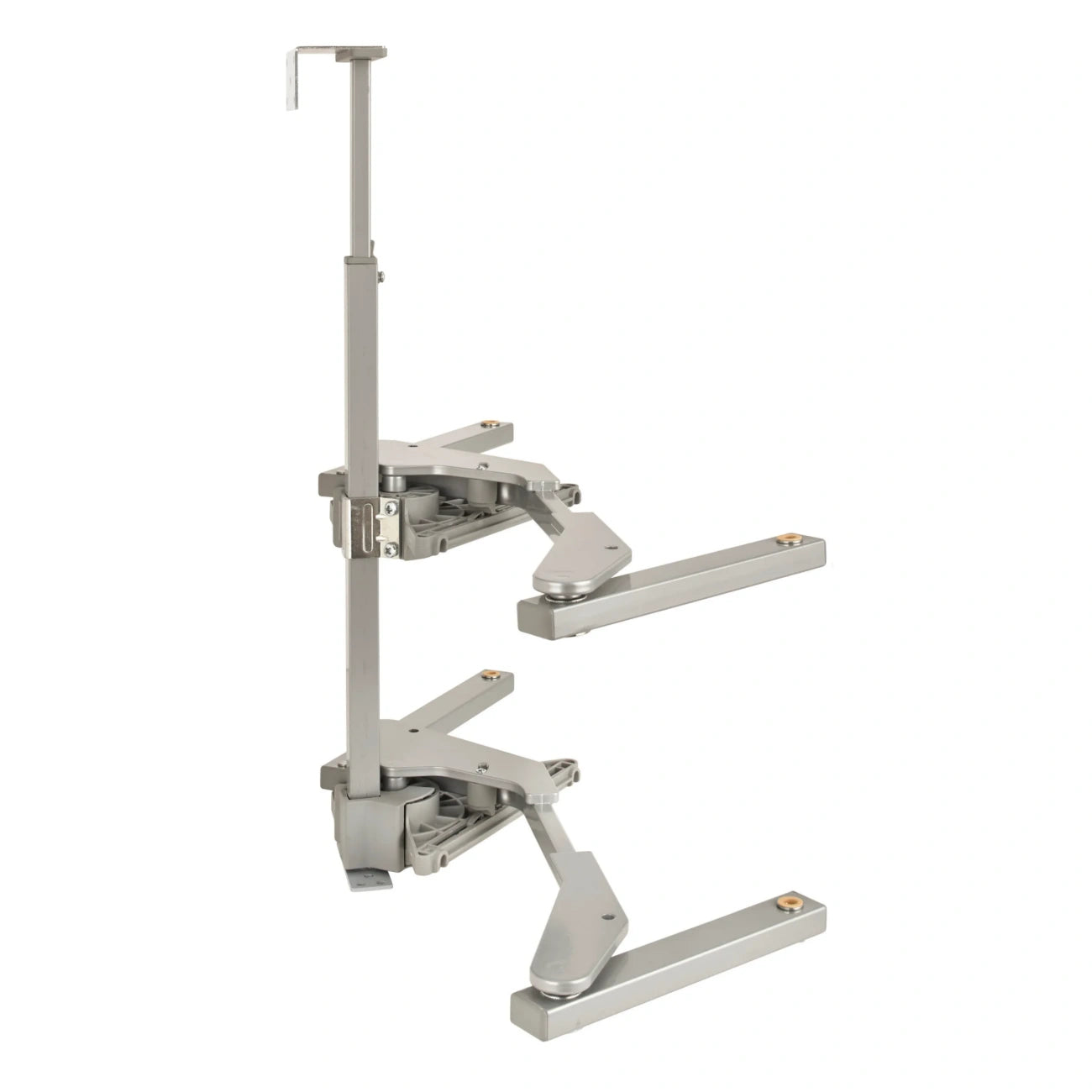 Girasolo with Contemporary Chrome and Maple Shelves Blind Corner Optimizer