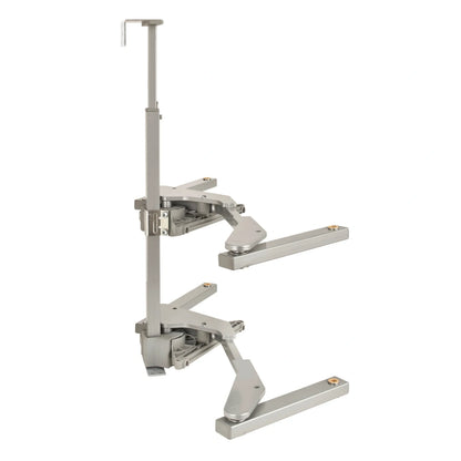 Girasolo with Contemporary Chrome and Maple Shelves Blind Corner Optimizer