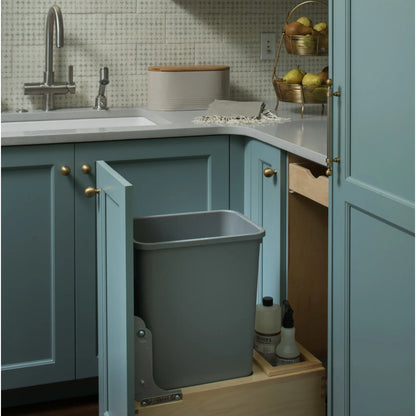 Maple Bottom Mount Waste Container w/Rev-A-Motion
