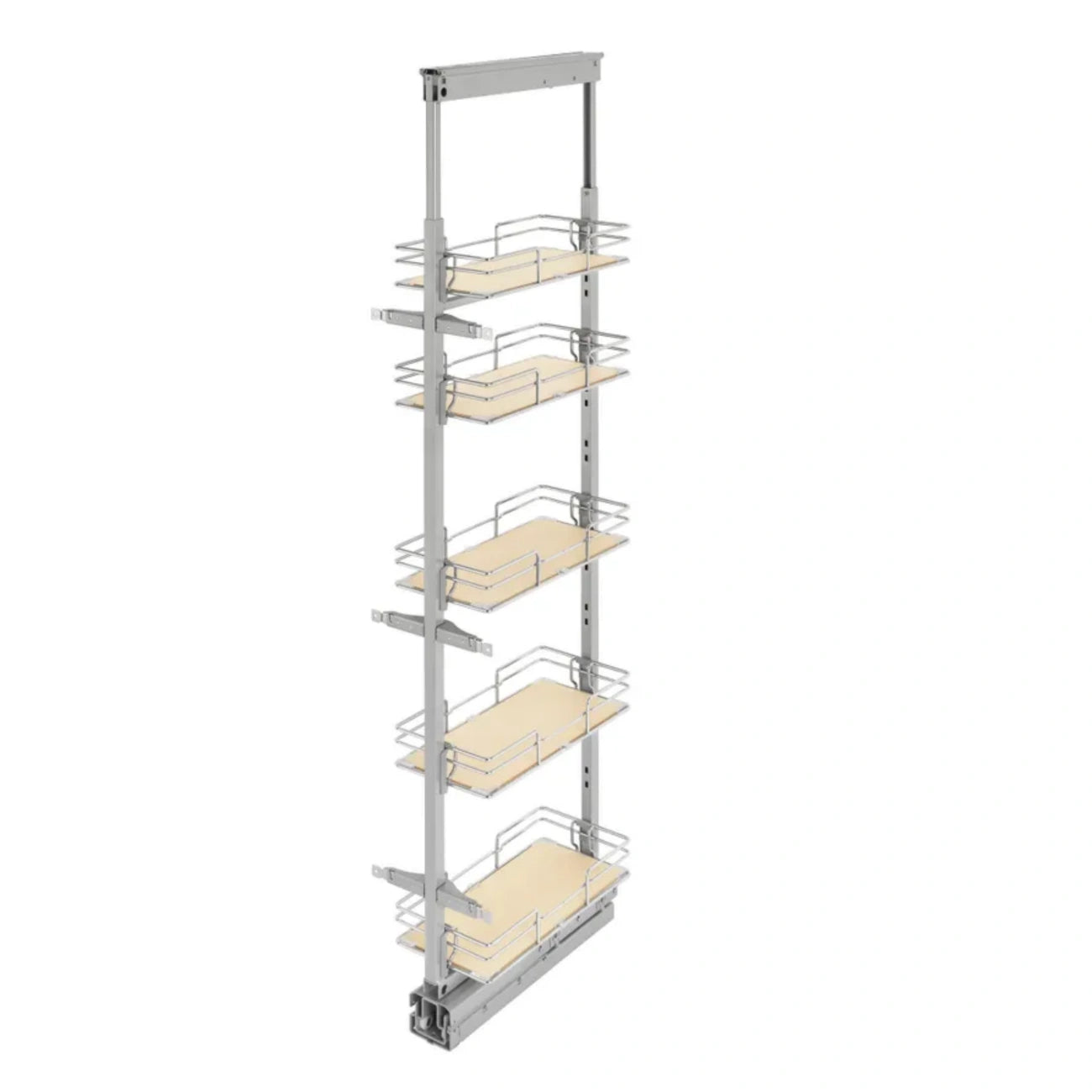 Pantry Pullout – Maple, Solid Bottom Organizer for Tall Cabinets