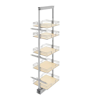 Pantry Pullout – Maple, Solid Bottom Organizer for Tall Cabinets
