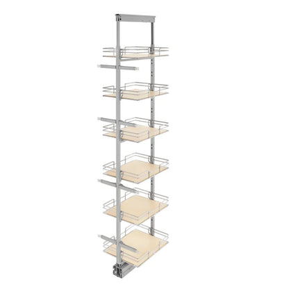 Pantry Pullout – Maple, Solid Bottom Organizer for Tall Cabinets