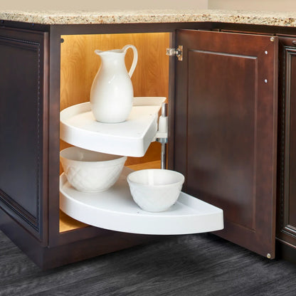 Half-Moon, Polymer Organizer for Blind Corner Cabinets