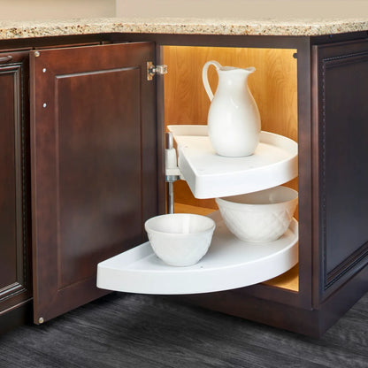 Half-Moon, Polymer Organizer for Blind Corner Cabinets