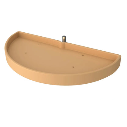 Polymer Half Moon Organizer with Pivot and Slide for Blind Corner Cabinets