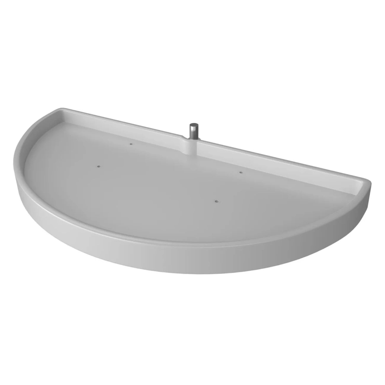 Polymer Half Moon Organizer with Pivot and Slide for Blind Corner Cabinets