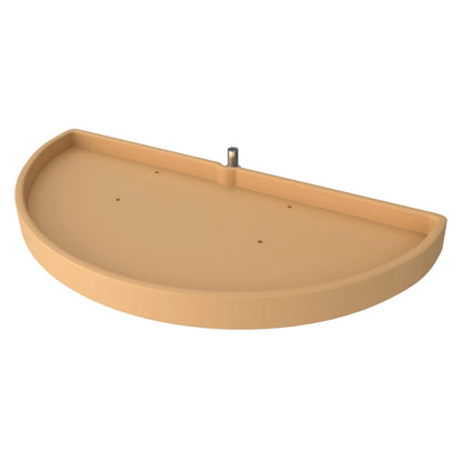 Polymer Half Moon Organizer with Pivot and Slide for Blind Corner Cabinets