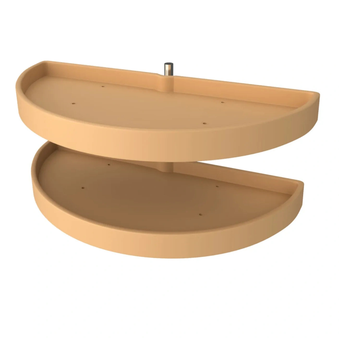 Polymer Half Moon Organizer with Pivot and Slide for Blind Corner Cabinets