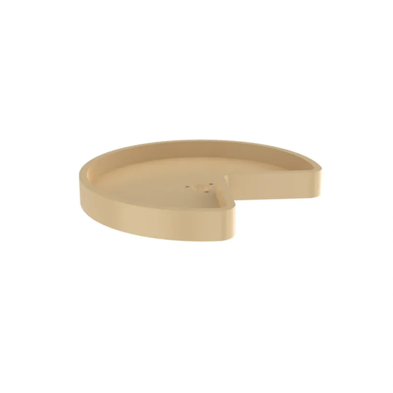 Lazy Susan – RAS, Kidney-Shaped, Polymer Organizer with Hub for Wall & Upper Cabinets