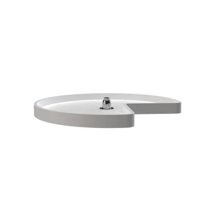 Lazy Susan – RAS, Kidney-Shaped, Polymer, Single Shelf, Bottom Mount Organizer for Base & Lower Cabinets