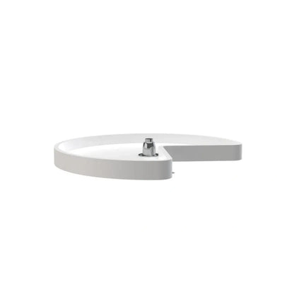 Lazy Susan – RAS, Kidney-Shaped, Polymer, Single Shelf, Bottom Mount Organizer for Base & Lower Cabinets