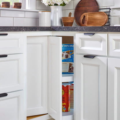 Lazy Susan – RAS, Pie Cut, Polymer, 2-Shelf Organizer for Base & Lower Cabinets