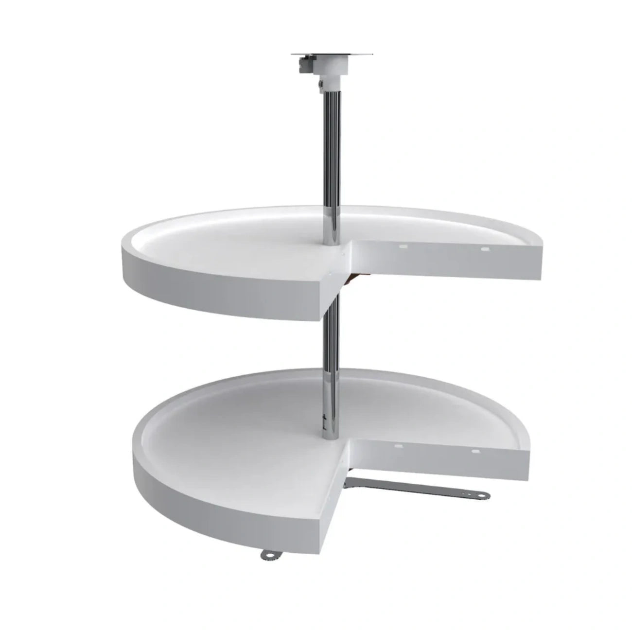 Lazy Susan – RAS, Pie Cut, Polymer, 2-Shelf Organizer for Base & Lower Cabinets