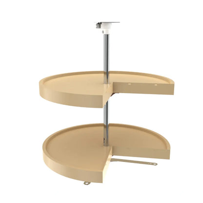 Lazy Susan – RAS, Pie Cut, Polymer, 2-Shelf Organizer for Base & Lower Cabinets