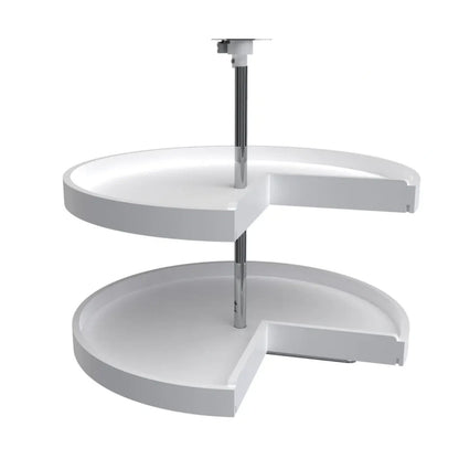 Lazy Susan – RAS, Pie Cut, Polymer, 2-Shelf Organizer for Base & Lower Cabinets