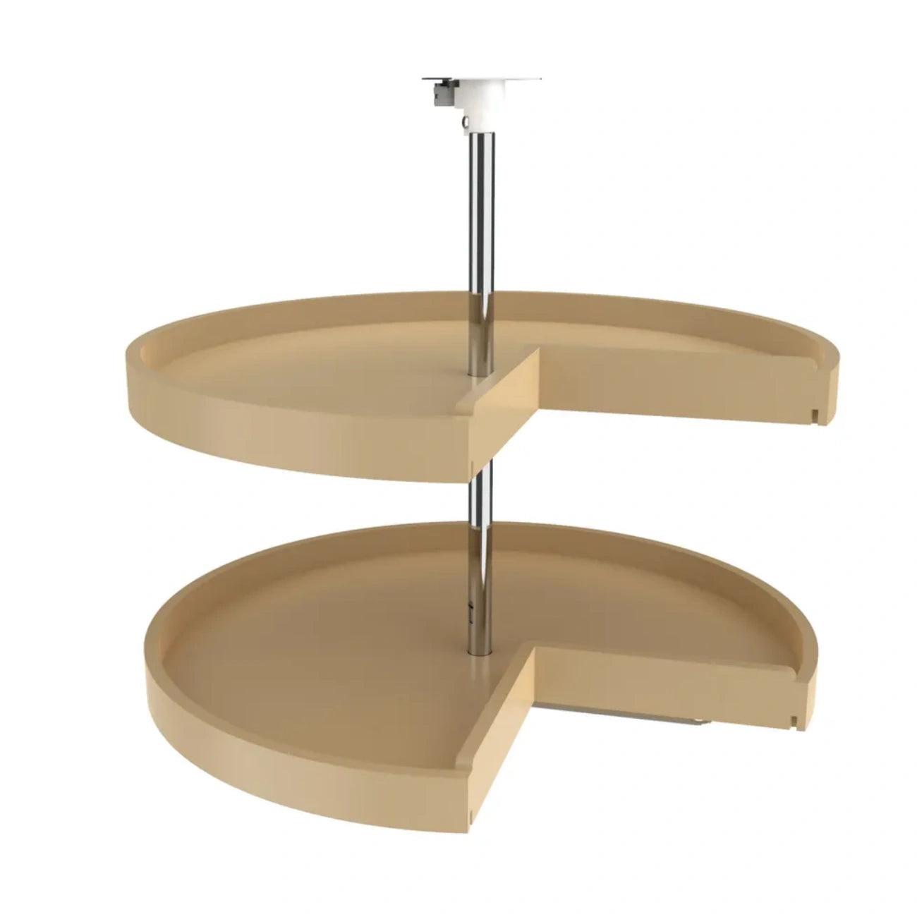 Lazy Susan – RAS, Pie Cut, Polymer, 2-Shelf Organizer for Base & Lower Cabinets