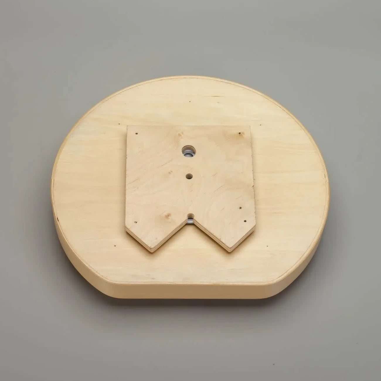 Lazy Susan – D-Shaped, Banded Wood, Single Shelf Organizer for Base & Lower Cabinets
