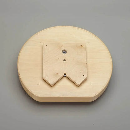 Lazy Susan – D-Shaped, Banded Wood, Single Shelf Organizer for Base & Lower Cabinets
