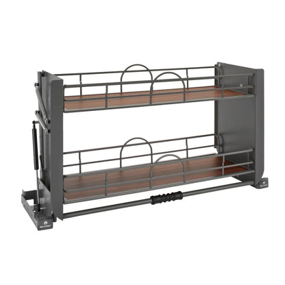 Solid Bottom Pull-Down Shelving System