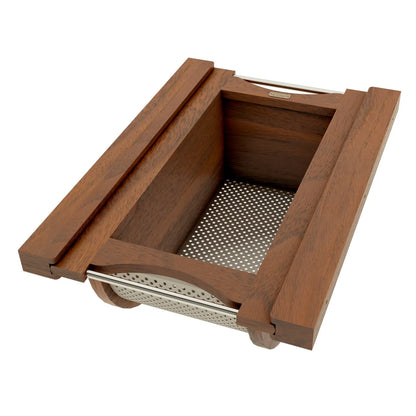 Wood/Stainless-Steel Produce Pullout Baskets