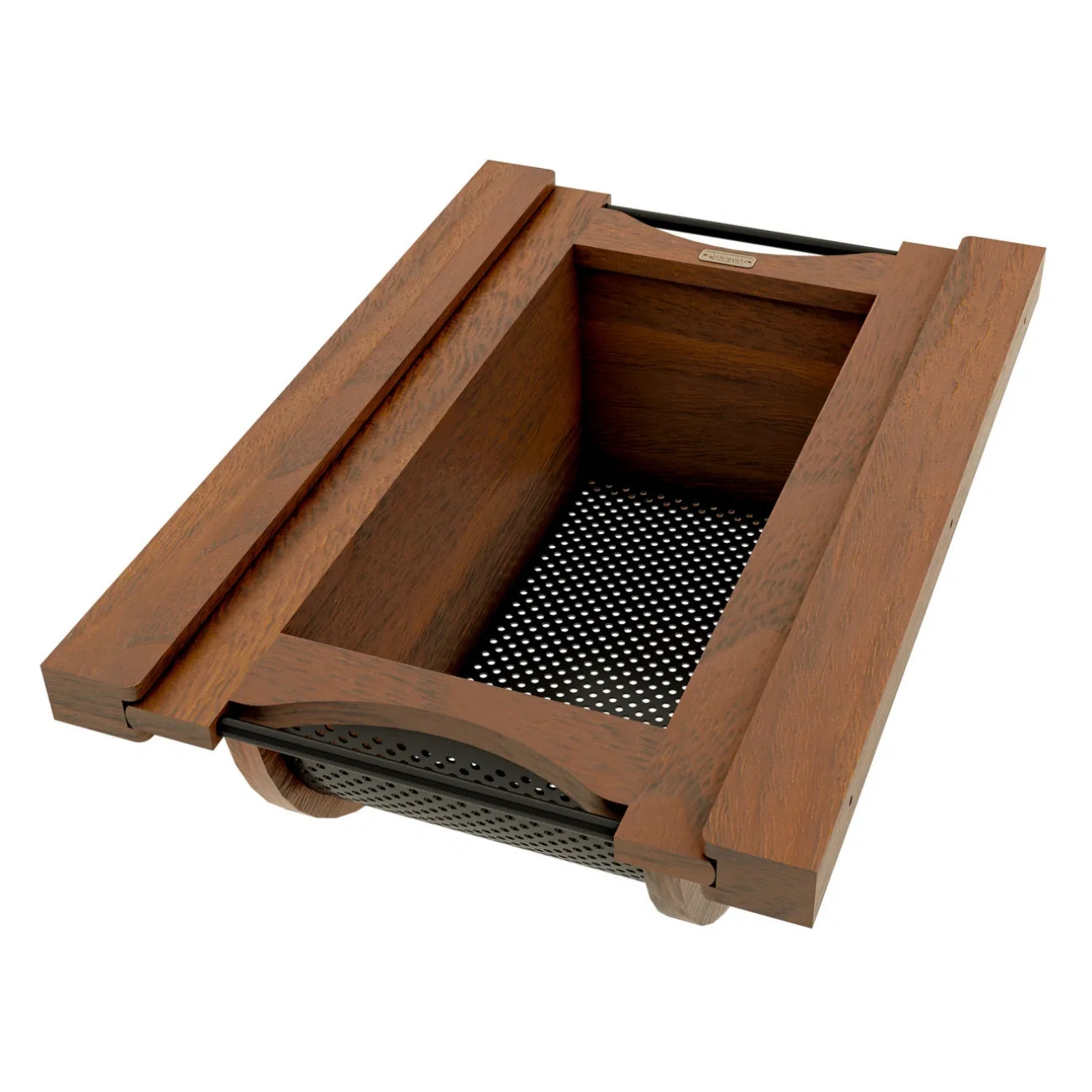 Wood/Stainless-Steel Produce Pullout Baskets