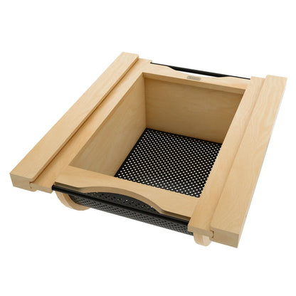 Wood/Stainless-Steel Produce Pullout Baskets