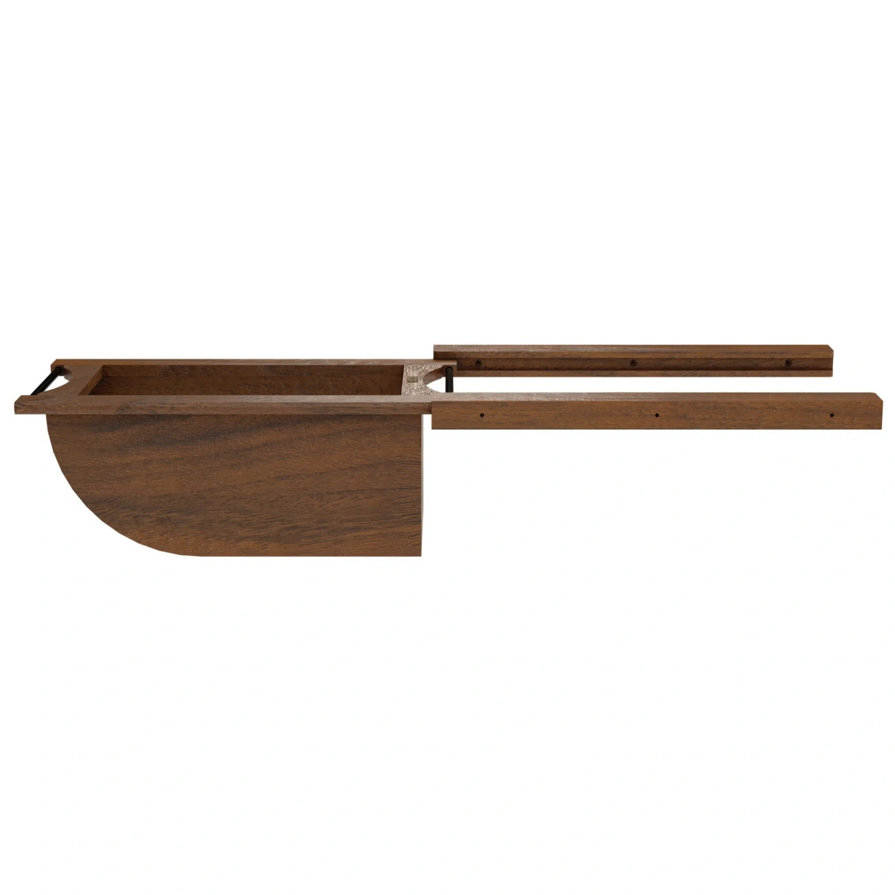 Wood/Stainless-Steel Produce Pullout Baskets