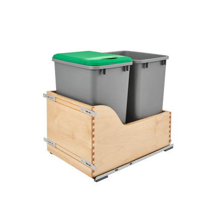 Wood Bottom Mount Waste Container