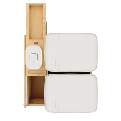 Wood Bottom Mount Waste Container System