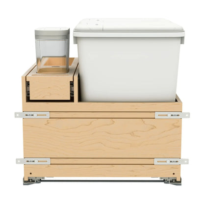 Wood Bottom Mount Waste Container System