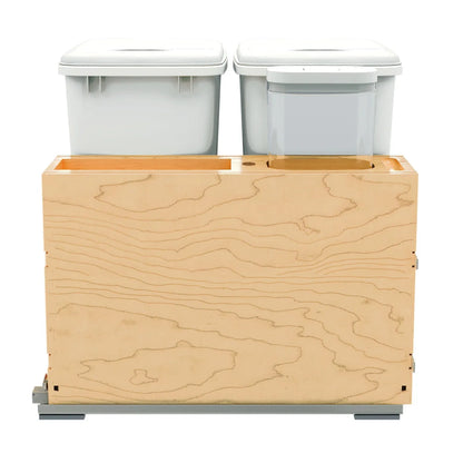 Wood Bottom Mount Waste Container System