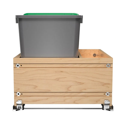 Wood Bottom Mount Waste Management Center w/ Soft-Close