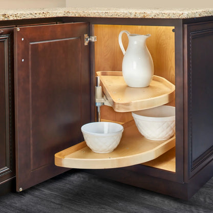 Wood Classic Half Moon Organizer for Blind Corner Cabinets