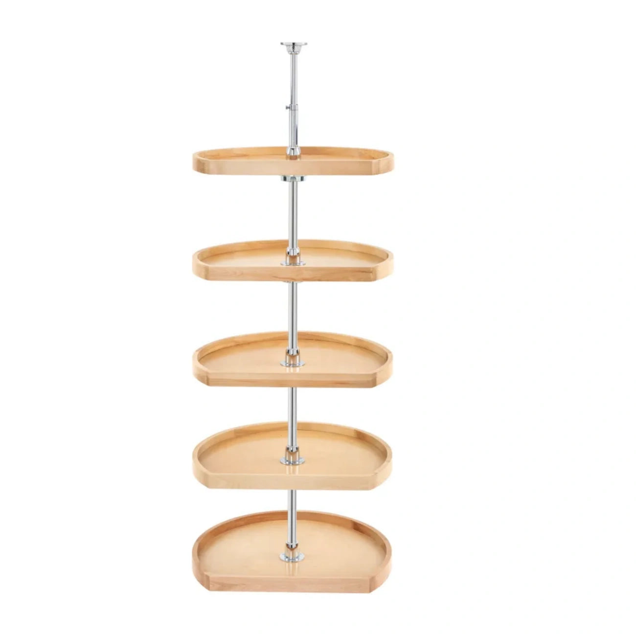 Lazy Susan – Classic, Natural Wood, Pantry Set Organizer for Tall Cabinets