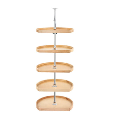 Lazy Susan – Classic, Natural Wood, Pantry Set Organizer for Tall Cabinets