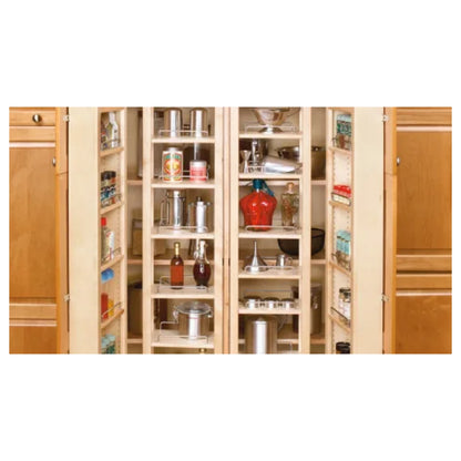 Swing-Out Pantry Set – Natural Wood Organizer
