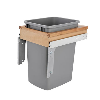 Wood Top Mount Waste Container