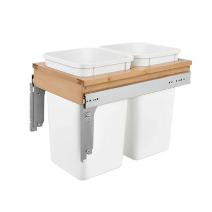 Wood Top Mount Waste Container