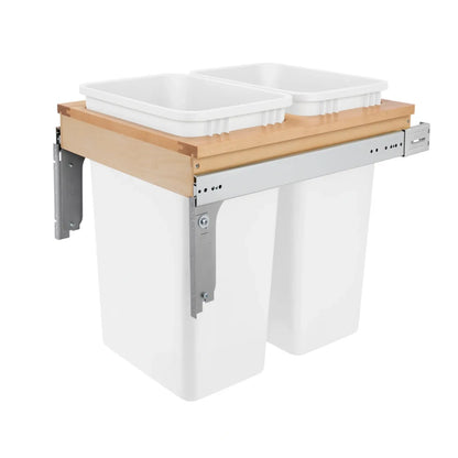 Wood Top Mount Waste Container