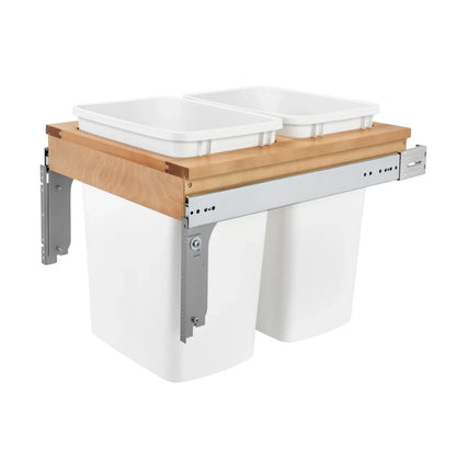 Wood Top Mount Waste Container
