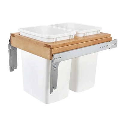 Wood Top Mount Waste Container