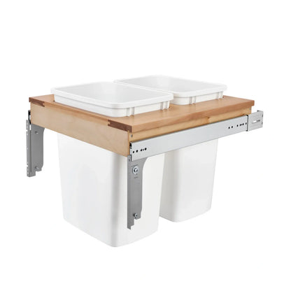 Wood Top Mount Waste Container
