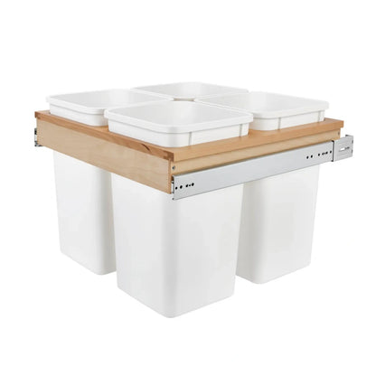 Wood Top Mount Waste Container