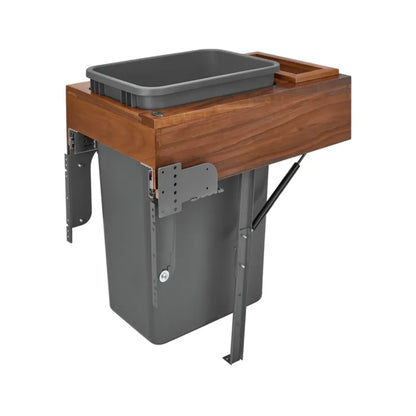 Wood Top Mount Waste Container