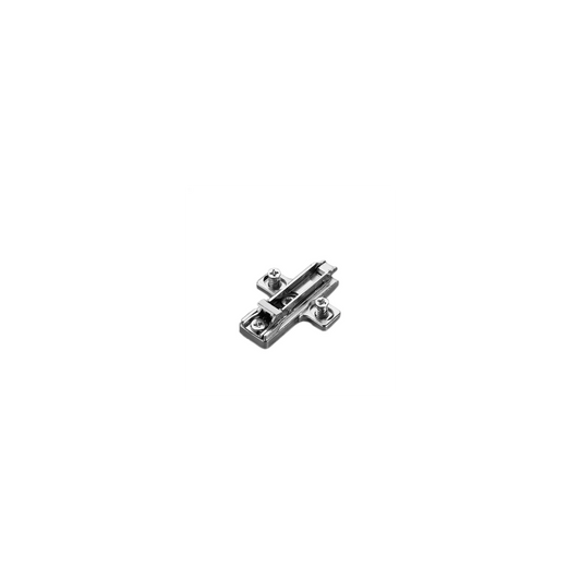 Salice Domi Snap-On Cross-Shaped, Dual Cam Adjust, Mounting Plates, Euro Screws